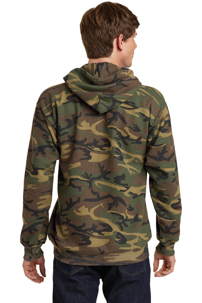 Unisex Core Fleece Camo Pullover Hoodie - Military Camo