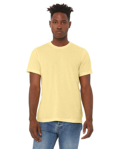 Unisex Triblend T-Shirt - Pale Yellow Triblend