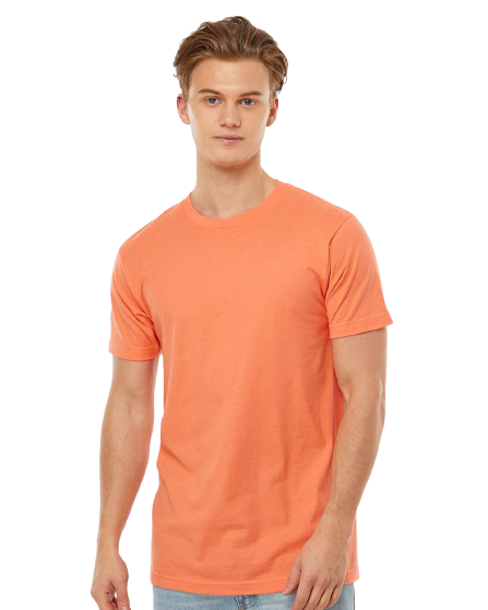 Unisex Fine Jersey Tee - Coral