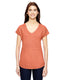Anvil 6750VL - Women's Triblend V-Neck T-Shirt - Heather Bronze