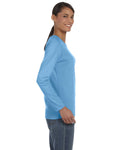 Ladies' Heavy Cotton™ 5.3 oz. Long-Sleeve T-Shirt - Carolina Blue