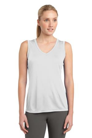 Women's Sleeveless PosiCharge Competitor V-Neck Tee - White