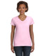 LAT 3507 - Women's V-Neck Fine Jersey T-Shirt - Pink