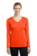 Sport-Tek LST353LS - Women's Long Sleeve PosiCharge Competitor V-Neck Tee - Neon Orange