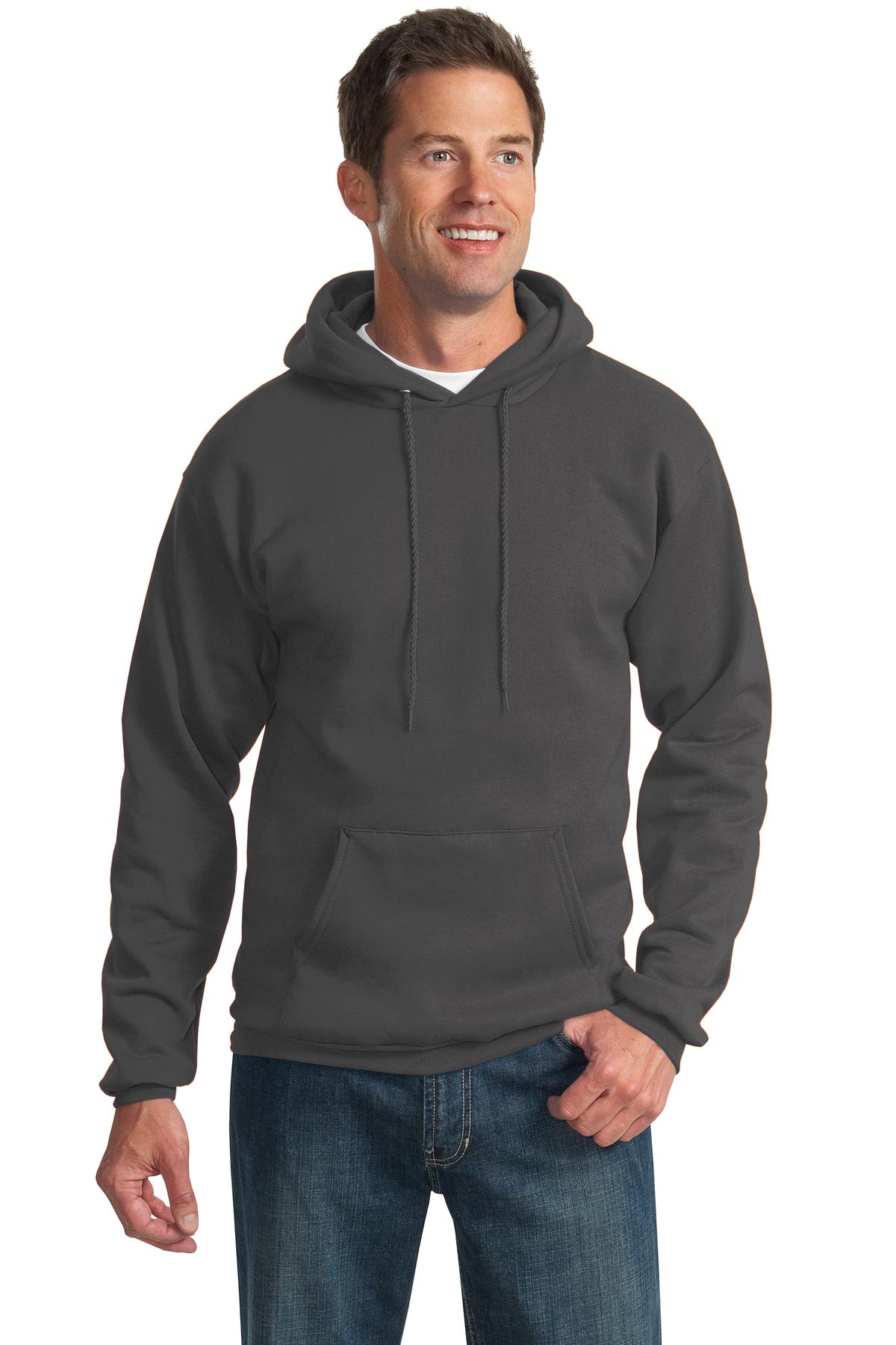 Unisex Essential Fleece Pullover Hoodie - Charcoal