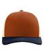 Richardson 115J1 - Low Pro Trucker Cap - Dark Orange/ Birch/ Patriot Blue