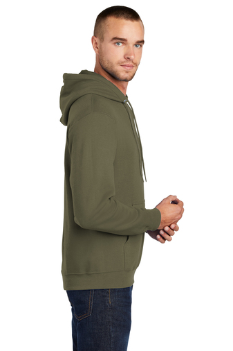 Unisex Core Fleece Pullover Hoodie - Olive Drab Green