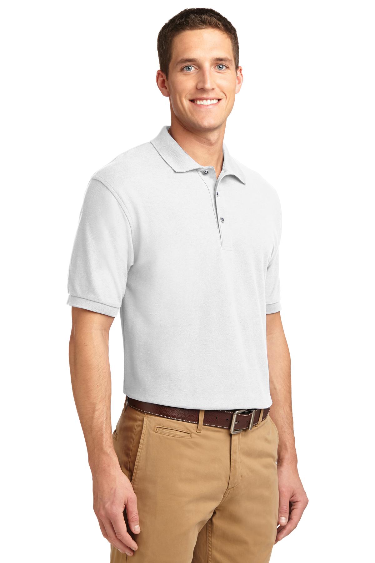 Unisex Silk Touch Polo - White