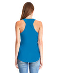 Women's Gathered Racerback Tank - Turquoise