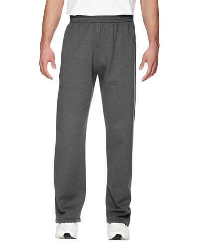 Unisex SofSpun® Open-Bottom Pocket Sweatpants - Charcoal Heather