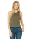 Bella + Canvas 6682 - Women's Racerback Cropped Tank - Heather Olive