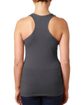 Women's Spandex Jersey Racerback Tank - Dark Gray