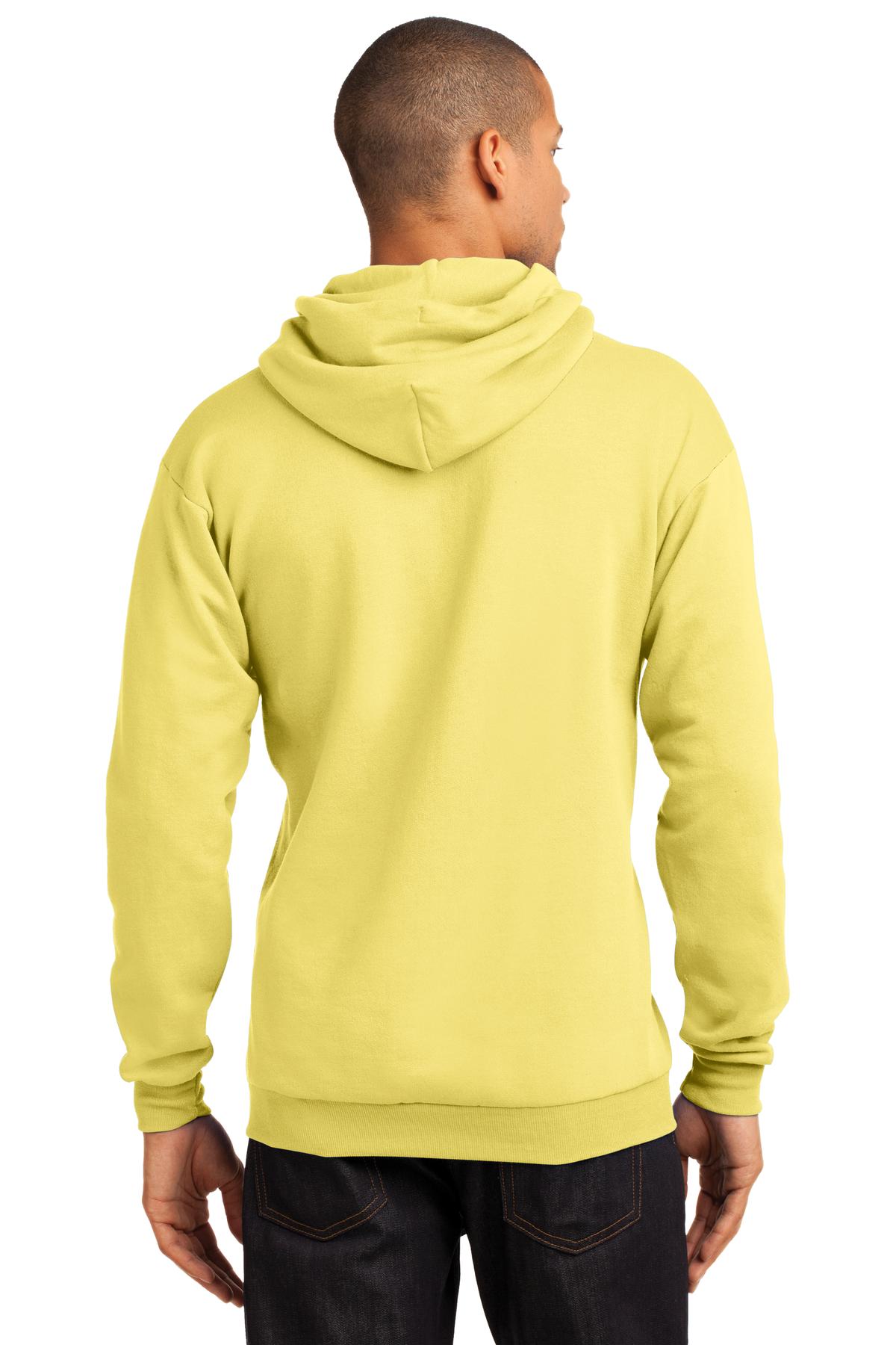 Unisex Core Fleece Pullover Hoodie - Yellow