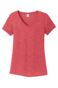 Women's Perfect Tri V-Neck Tee - Red Frost