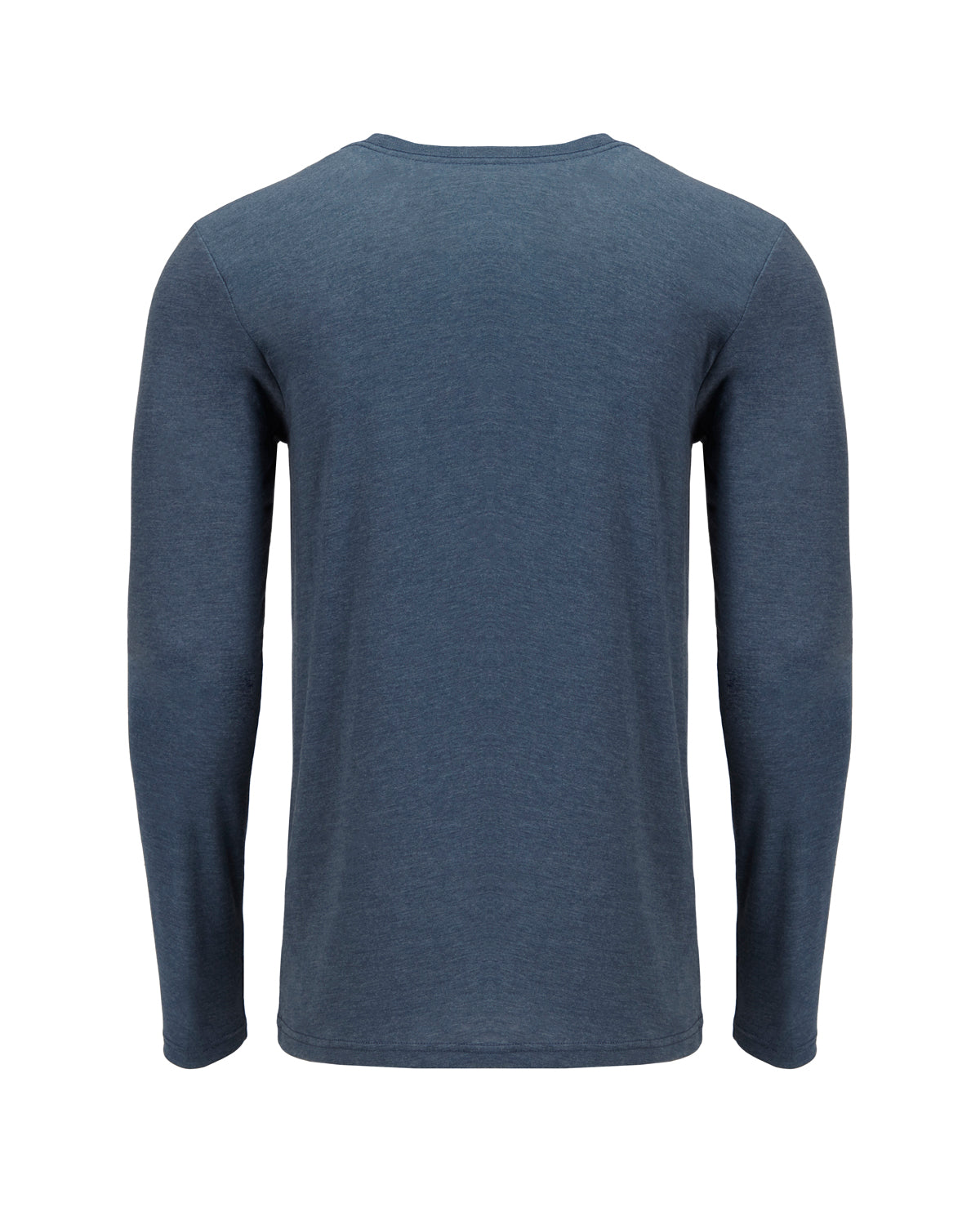 Men's Triblend Long-Sleeve Crew - Indigo