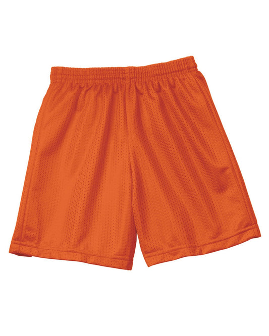 Youth Six Inch Inseam Mesh Short - Athletic Orange