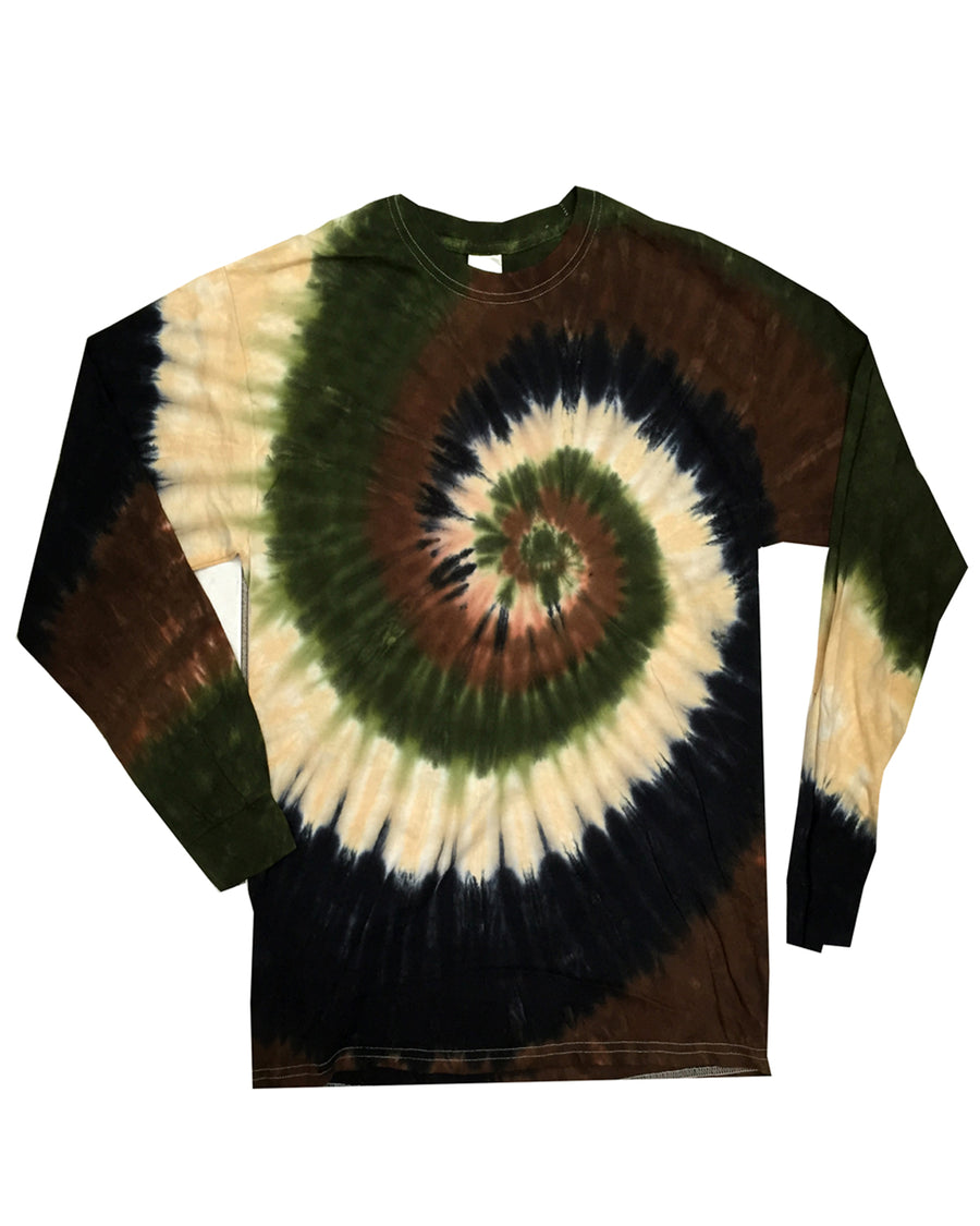 Unisex 100% Cotton Long-Sleeve T-Shirt - Camo Swirl