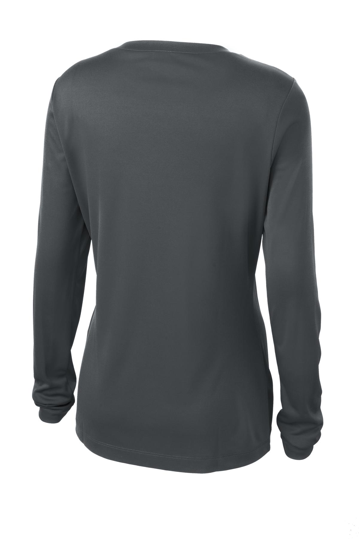Women's Long Sleeve PosiCharge Competitor V-Neck Tee - Iron Gray