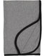 Rabbit Skins 1110 - Infant Premium Jersey Blanket - Granite Heather / Black