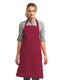 Artisan Collection by Reprime RP150 - Unisex Recycled Bib Apron - Burgundy