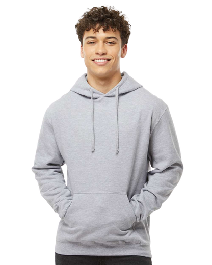 Unisex Fleece Pullover Hoodie - Heather Grey