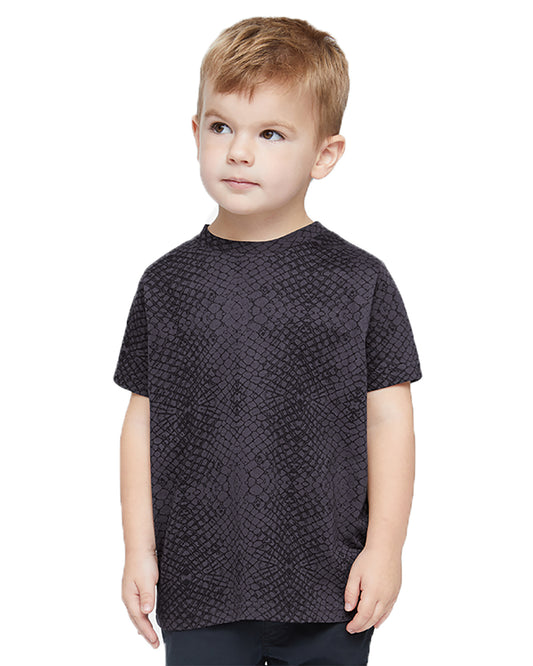 Toddler Fine Jersey T-Shirt - Black Reptile