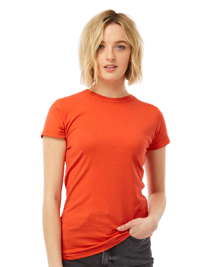Women's Slim Fit Fine Jersey Tee - Orange