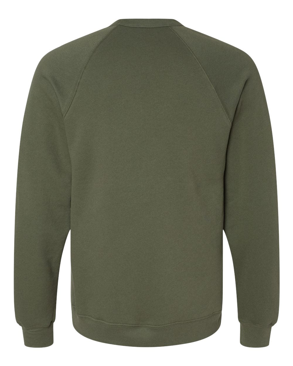 Unisex Sponge Fleece Raglan Sweatshirt - Military Green
