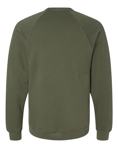 Unisex Sponge Fleece Raglan Sweatshirt - Military Green