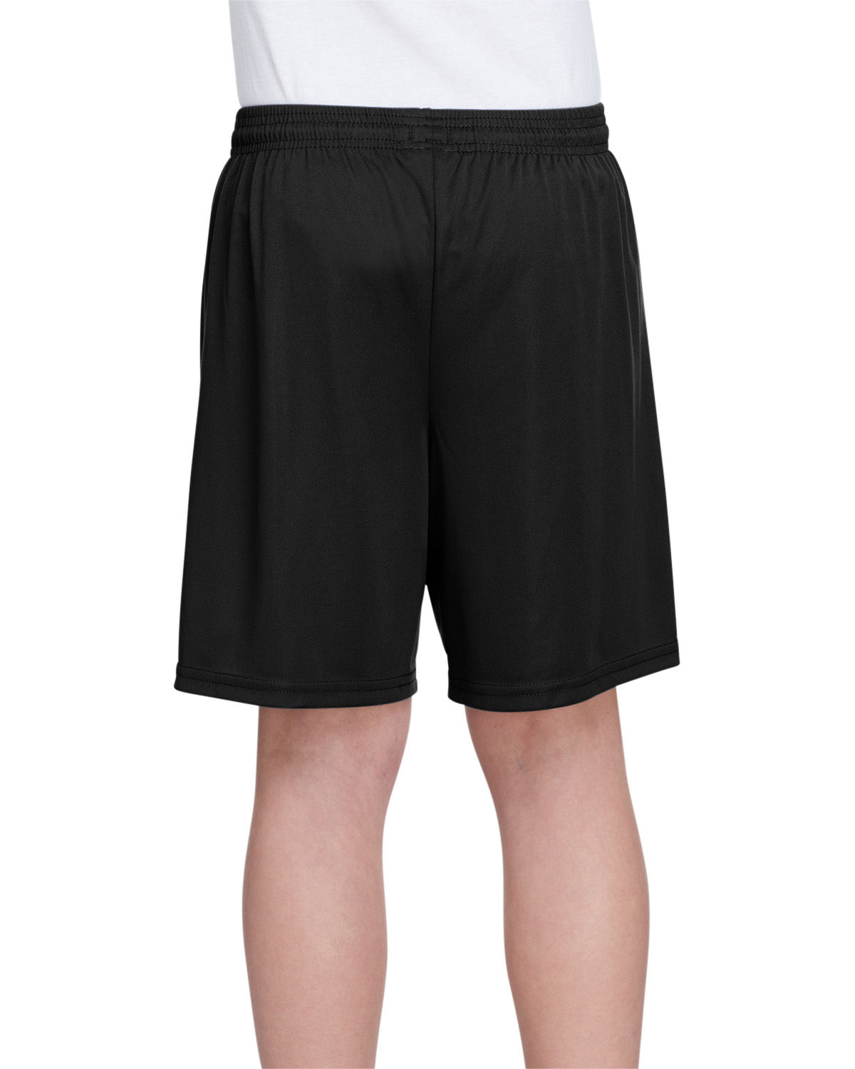 Youth Cooling Performance Polyester Short - Black