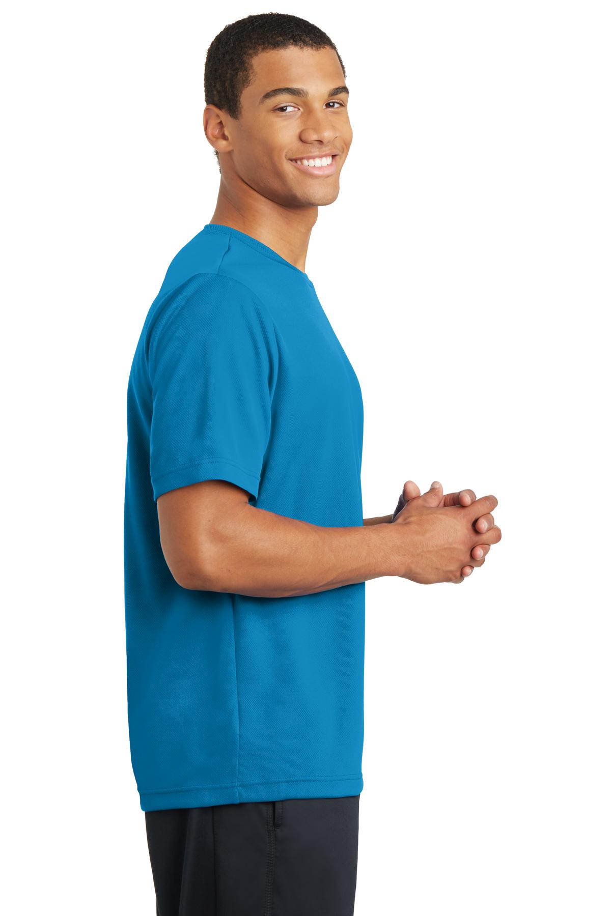 Unisex PosiCharge RacerMesh Tee - Pond Blue