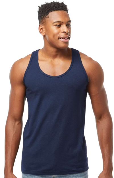 Unisex Fine Jersey Tank - Navy