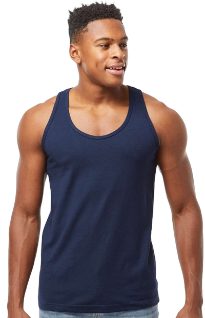 Unisex Fine Jersey Tank - Navy