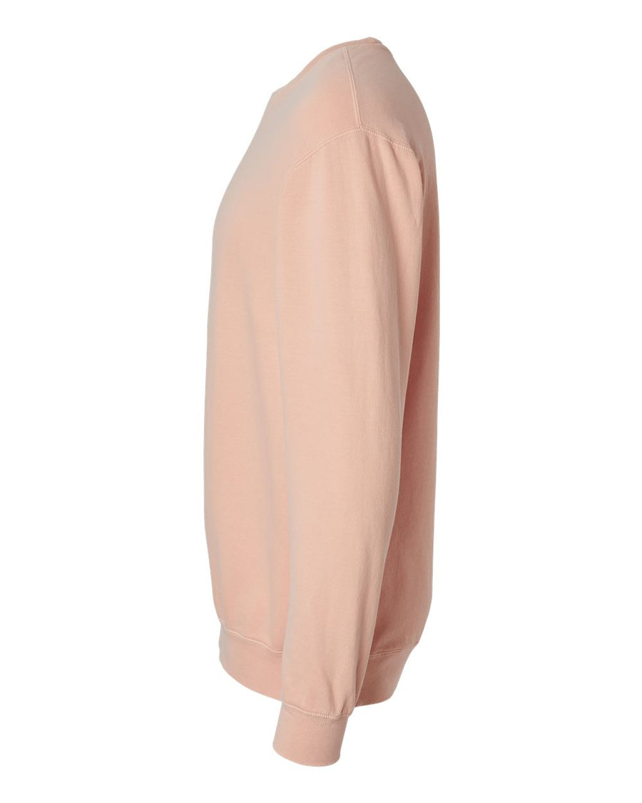Unisex Lighweight Cotton Crewneck Sweatshirt - Peachy