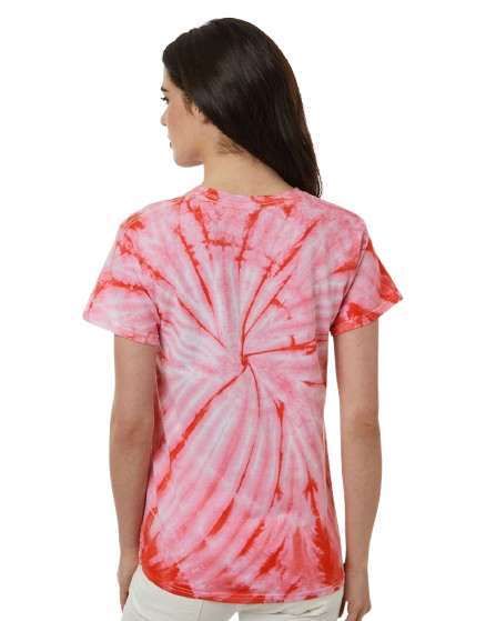 Cyclone Pinwheel Short Sleeve T-Shirt - Coral