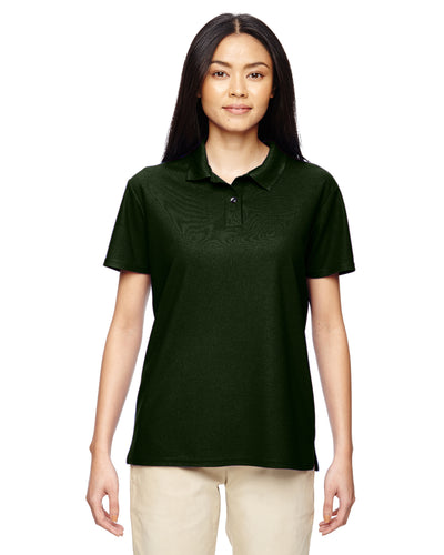 Women's Performance® Jersey Polo - Marble Forest Green