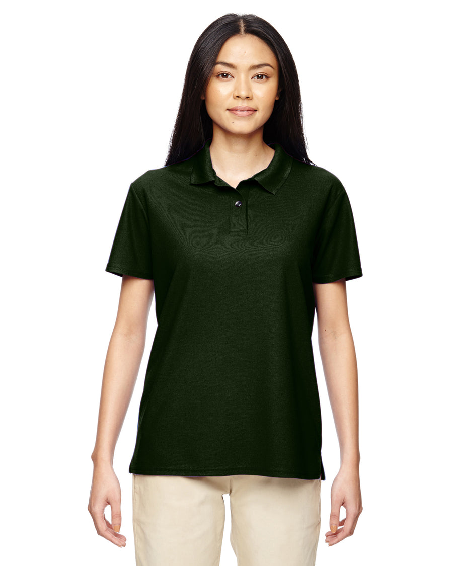 Women's Performance® Jersey Polo - Marble Forest Green