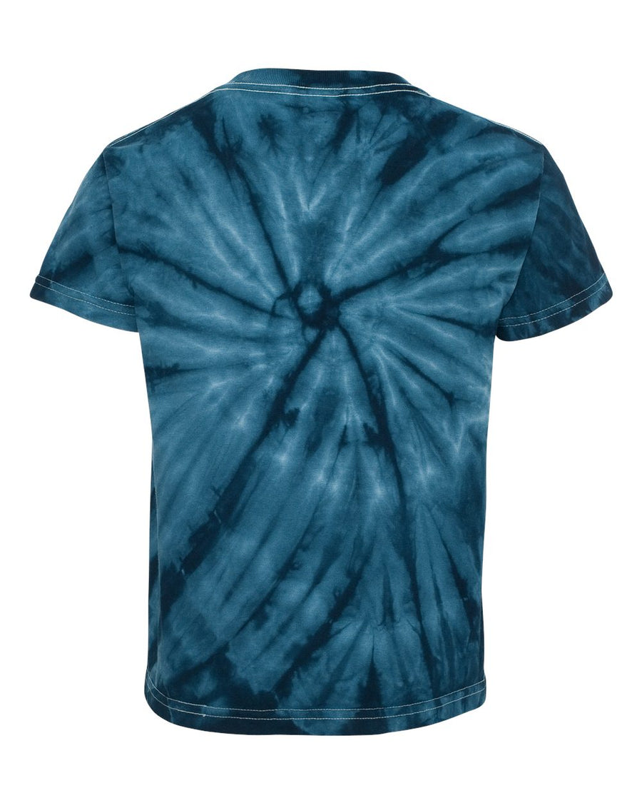 Youth Cyclone Vat-Dyed Pinwheel Short Sleeve T-Shirt - Navy
