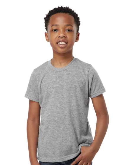 Youth Poly-Rich Tee - Heather Grey