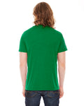 Unisex Poly-Cotton Short-Sleeve Crewneck - Heather Kelly Green