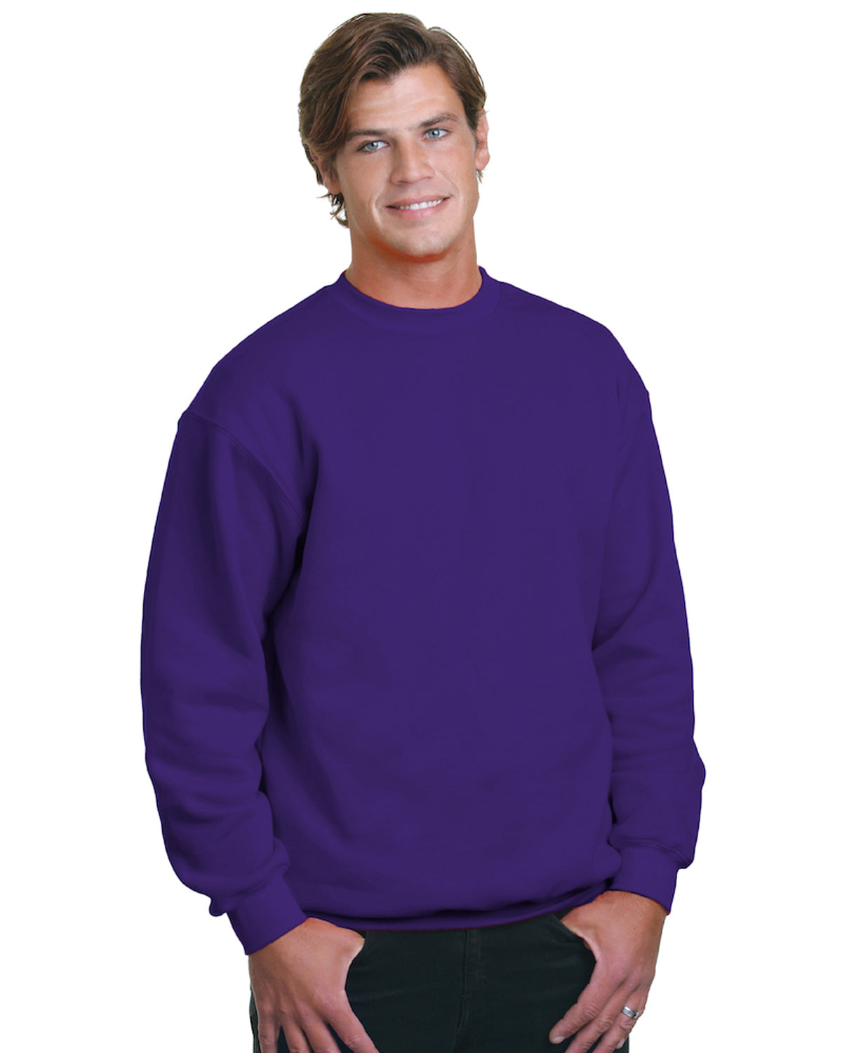 Unisex 80/20 Heavyweight Crewneck Sweatshirt - Purple