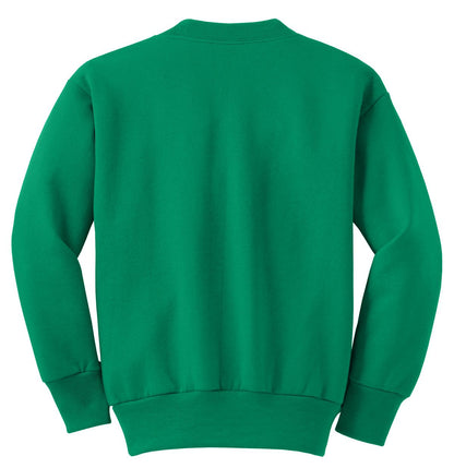 Youth Core Fleece Crewneck Sweatshirt - Kelly