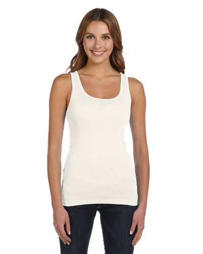 Women's Sheer Mini Rib Tank - Cream