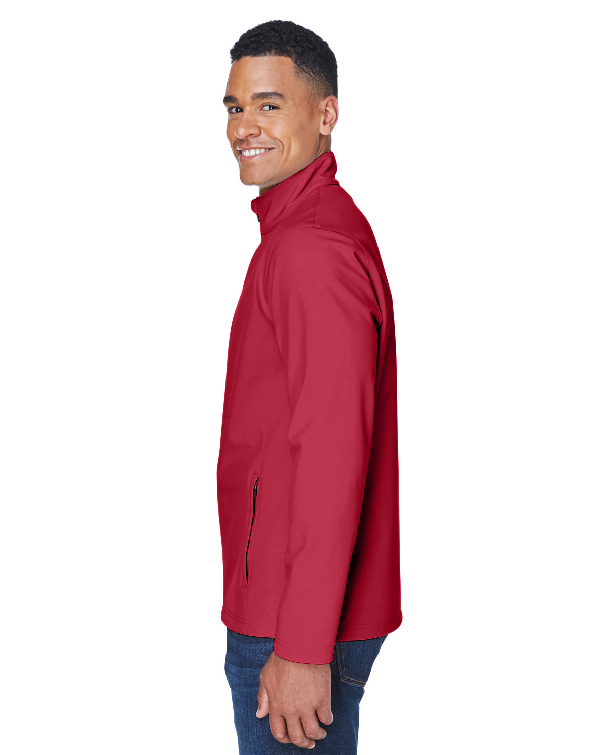 Men's Leader Soft Shell Jacket - Sport Scarlet Red