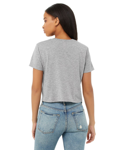 Women's Flowy Cropped T-Shirt - Heather Athletic