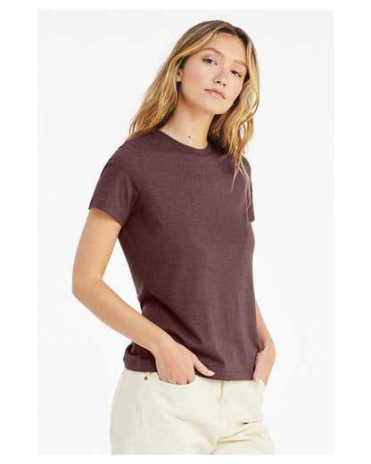 Women's Heathered Relaxed Jersey Short-Sleeve T-Shirt - Heather Maroon