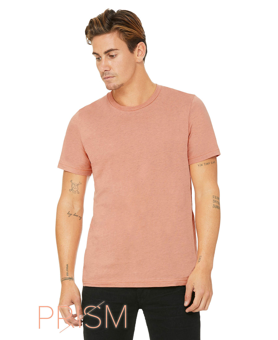 Unisex Jersey T-Shirt - Heather Prism Sunset