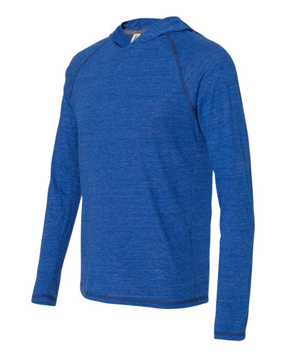 Triblend Jersey Hooded Pullover - Royal Heather Triblend