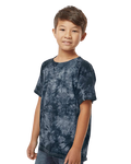 Youth Crystal Tie Dye T-Shirt - Black