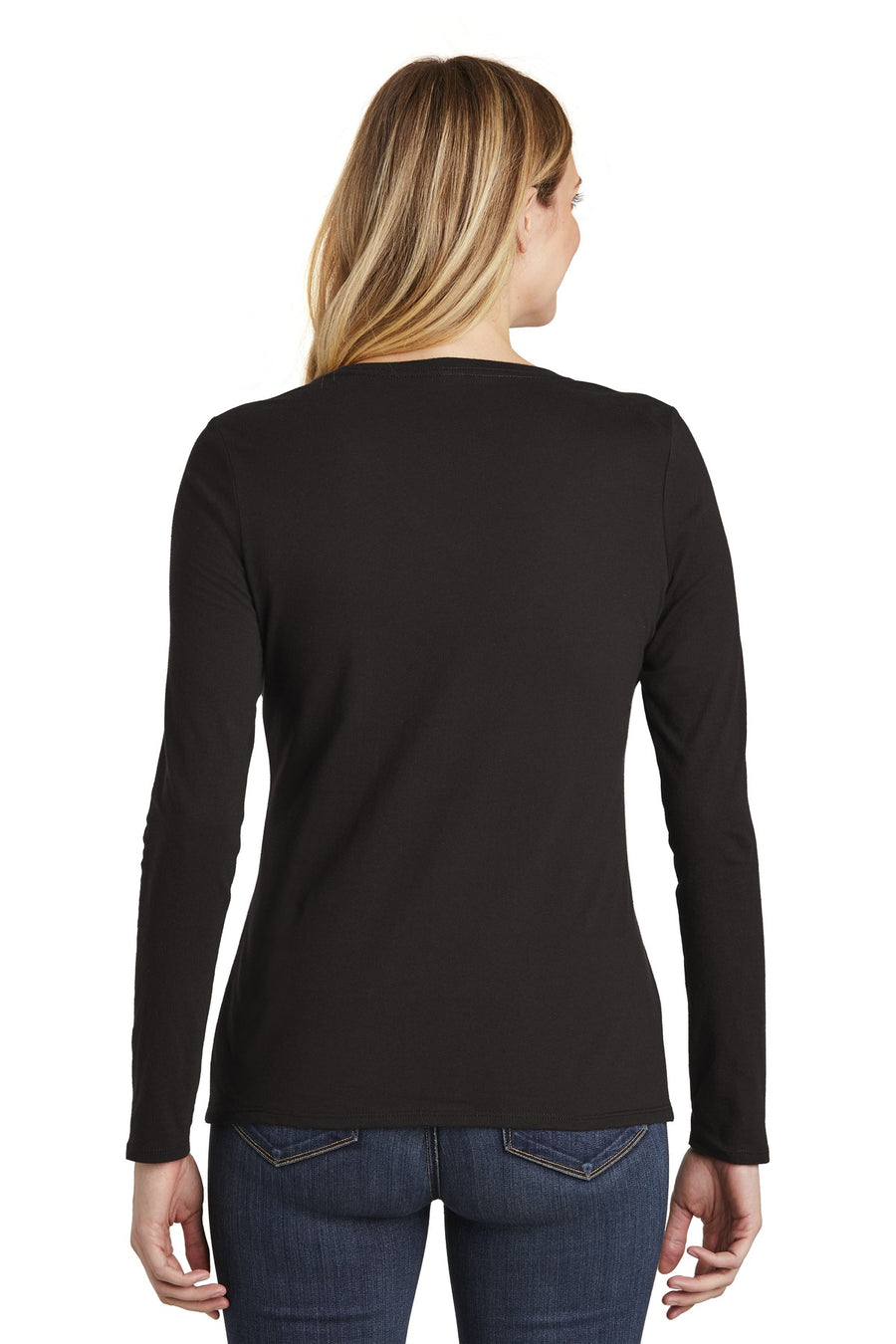 Women's Very Important Tee Long Sleeve V-Neck - Black